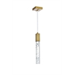 Elegant Lighting Aurora 5 Inch Pendant In Satin Gold