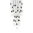 Elegant Lighting Aurora 36 Inch Chandelier In Black