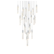 Elegant Lighting Aurora 36 Inch Chandelier In Chrome