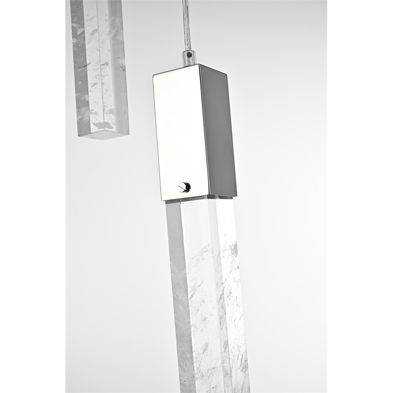 Elegant Lighting Aurora 36 Inch Chandelier In Chrome