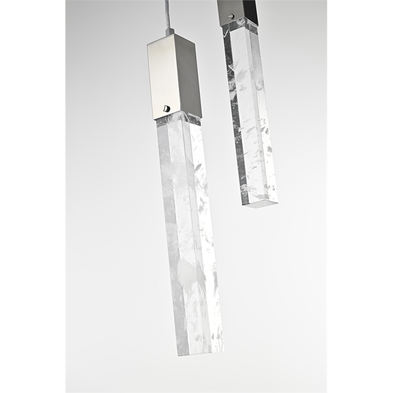Elegant Lighting Aurora 36 Inch Chandelier In Chrome
