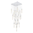 Elegant Lighting Aurora 36 Inch Chandelier In Chrome