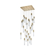 Elegant Lighting Aurora 36 Inch Chandelier In Satin Gold