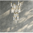 Elegant Lighting Aurora 36 Inch Chandelier In Satin Gold