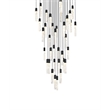 Elegant Lighting Aurora 42 Inch Chandelier In Black