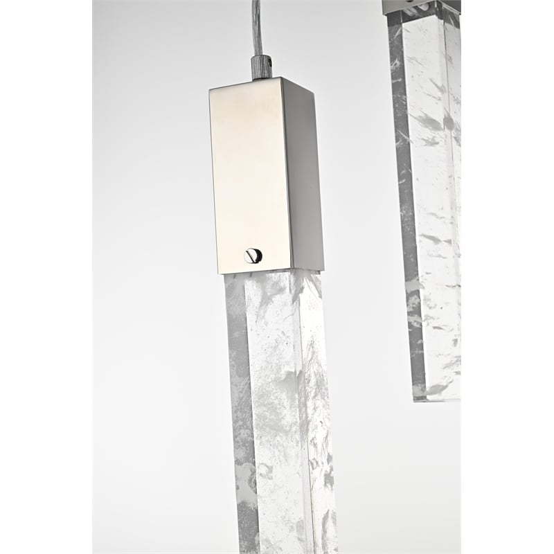 Elegant Lighting Aurora 42 Inch Chandelier In Chrome