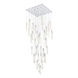 Elegant Lighting Aurora 42 Inch Chandelier In Chrome