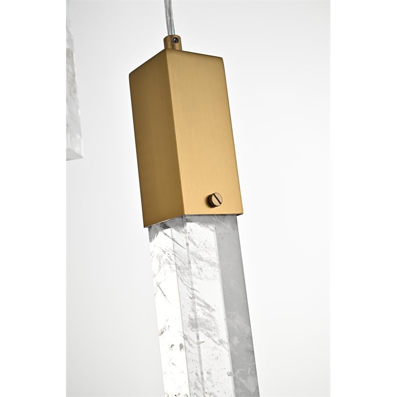 Elegant Lighting Aurora 42 Inch Chandelier In Satin Gold