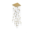 Elegant Lighting Aurora 42 Inch Chandelier In Satin Gold
