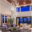 Elegant Lighting Aurora 42 Inch Chandelier In Satin Gold