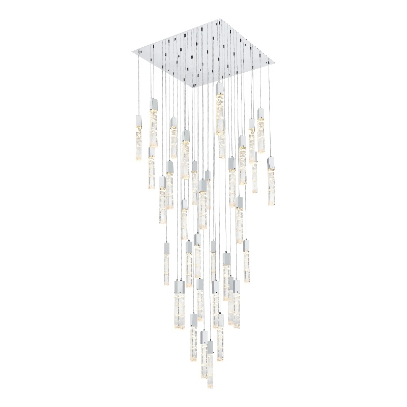 Elegant Lighting Aurora 42 Inch Chandelier In Satin Gold