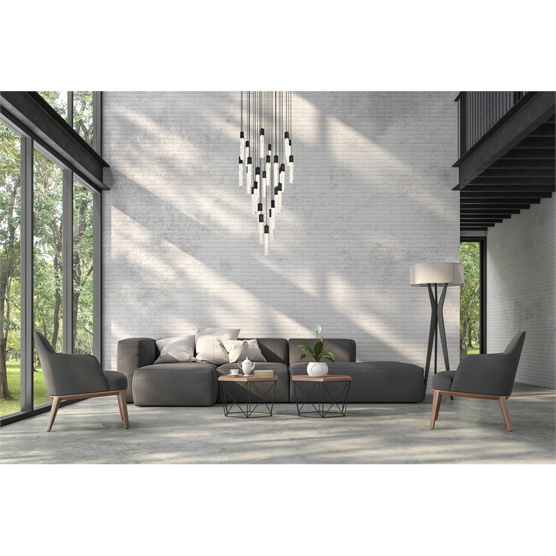 Elegant Lighting Aurora 42 Inch Chandelier In Black