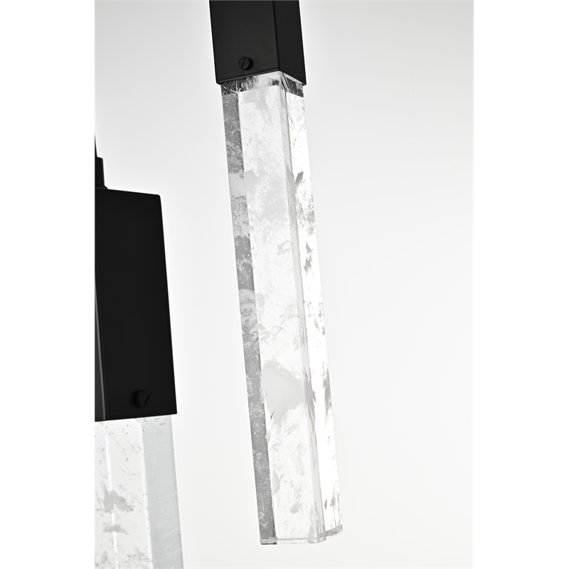 Elegant Lighting Aurora 42 Inch Chandelier In Black