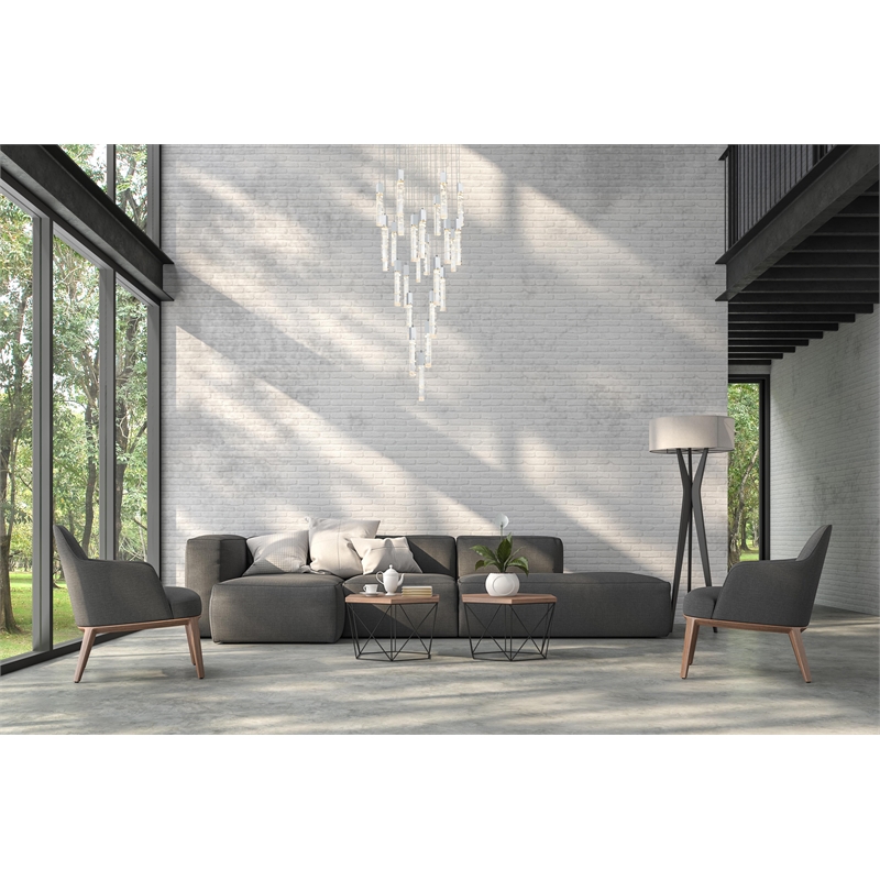 Elegant Lighting Aurora 42 Inch Chandelier In Chrome
