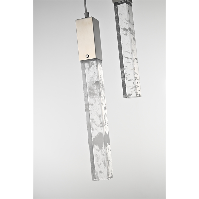 Elegant Lighting Aurora 42 Inch Chandelier In Chrome