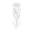 Elegant Lighting Aurora 42 Inch Chandelier In Chrome