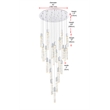 Elegant Lighting Aurora 42 Inch Chandelier In Chrome
