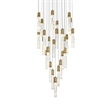 Elegant Lighting Aurora 42 Inch Chandelier In Satin Gold