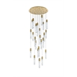 Elegant Lighting Aurora 42 Inch Chandelier In Satin Gold