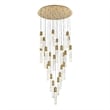 Elegant Lighting Aurora 42 Inch Chandelier In Satin Gold