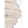 Elegant Lighting Emilia 36 Inch Chandelier In Chrome