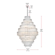 Elegant Lighting Emilia 36 Inch Chandelier In Chrome