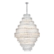 Elegant Lighting Emilia 36 Inch Chandelier In Chrome