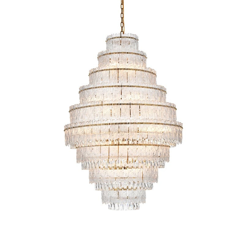 Elegant Lighting Emilia 36 Inch Chandelier In Satin Gold