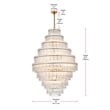 Elegant Lighting Emilia 36 Inch Chandelier In Satin Gold