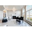 Elegant Lighting Emilia 36 Inch Chandelier In Satin Gold