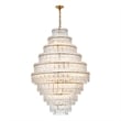 Elegant Lighting Emilia 36 Inch Chandelier In Satin Gold
