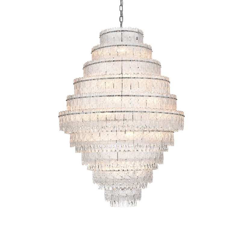 Elegant Lighting Emilia 42 Inch Chandelier In Chrome