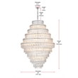 Elegant Lighting Emilia 42 Inch Chandelier In Chrome