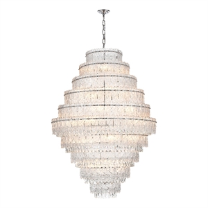 Elegant Lighting Emilia 42 Inch Chandelier In Chrome
