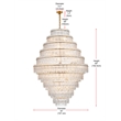 Elegant Lighting Emilia 42 Inch Chandelier In Satin Gold