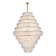 Elegant Lighting Emilia 42 Inch Chandelier In Satin Gold