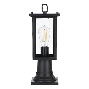 Elegant Lighting Venango 7&quot Outdoor Pendant In Black