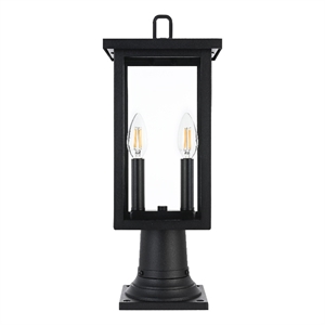 Elegant Lighting Venango 7&quot Outdoor Pendant In Black