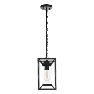 Elegant Lighting Willington 7&quot Outdoor Pendant In Black