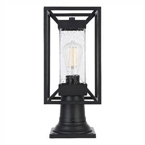 Elegant Lighting Willington 7&quot Outdoor Pendant In Black