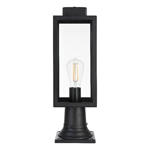 Elegant Lighting Hilton 7&quot Outdoor Pendant In Black