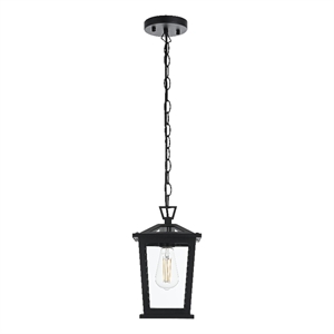 Elegant Lighting Cayman 7&quot Outdoor Pendant In Black