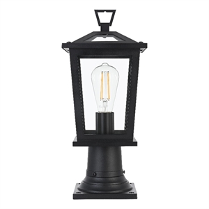 Elegant Lighting Cayman 7&quot Outdoor Pendant In Black