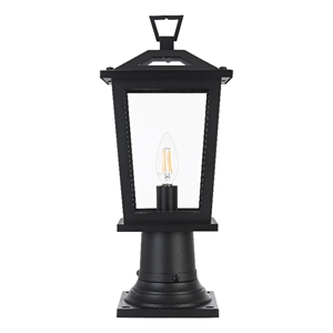 Elegant Lighting Berks 7&quot Outdoor Pendant In Black