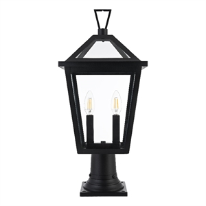 Elegant Lighting Frankford 7&quot Outdoor Pendant In Black