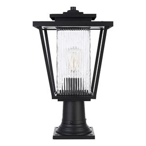 Elegant Lighting York 7&quot Outdoor Pendant In Black