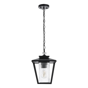Elegant Lighting Gaul 7&quot Outdoor Pendant In Black