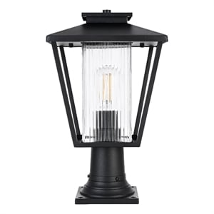 Elegant Lighting Gaul 7&quot Outdoor Pendant In Black