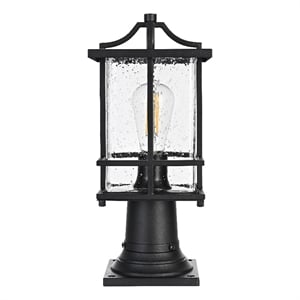 Elegant Lighting Miller 7&quot Outdoor Pendant In Black