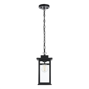 Elegant Lighting Mercer 7&quot Outdoor Pendant In Black